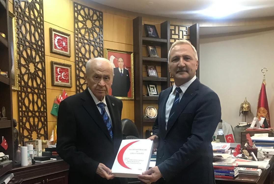 MHP GENEL BAŞKANI DEVLET BAHÇELİ’YE ANLAMLI ZİYARET