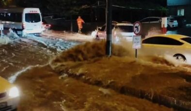 SAĞANAK YAĞIŞ BİRÇOK YERDE SEL’E NEDEN OLDU !!!