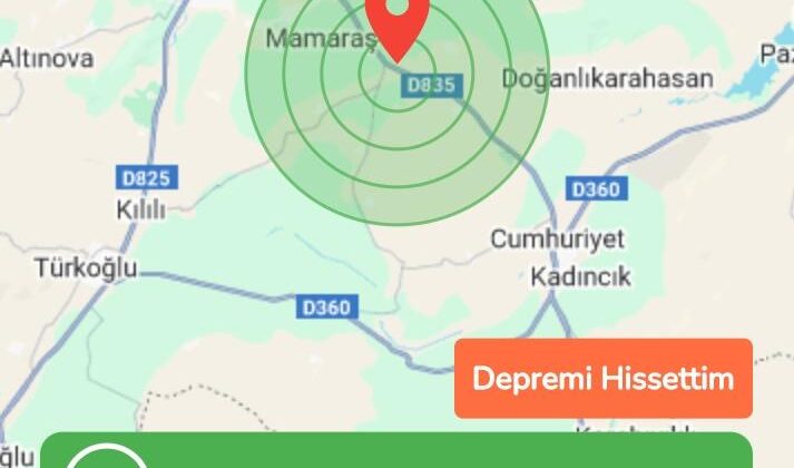 KAPIÇAM’DA MEYDANA GELEN DEPREM BİRÇOK YERDE HİSSEDİLDİ