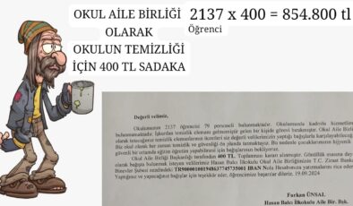 OKULLARIN TEMİZLİĞİ VELİLERE Mİ KALDI ???