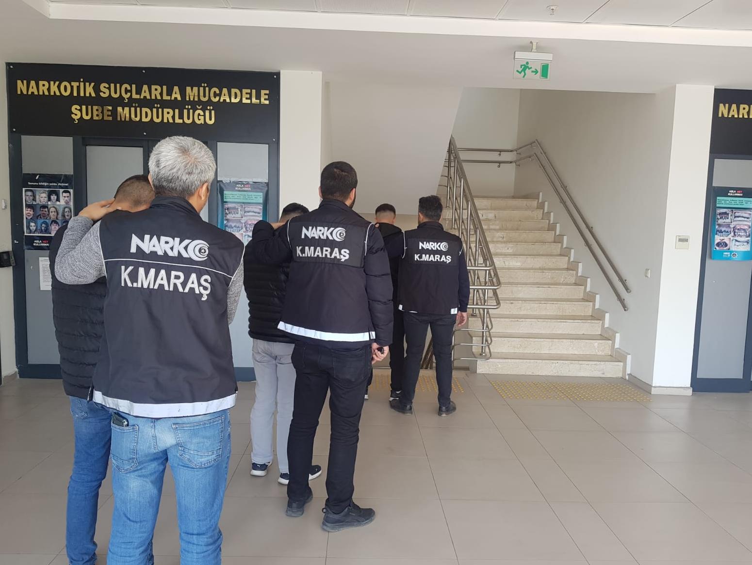 Kahramanmaraş İl Emniyet Müdürlüğü Narkotik Suçlarla Mücadele Şube Müdürlüğü görevlilerince