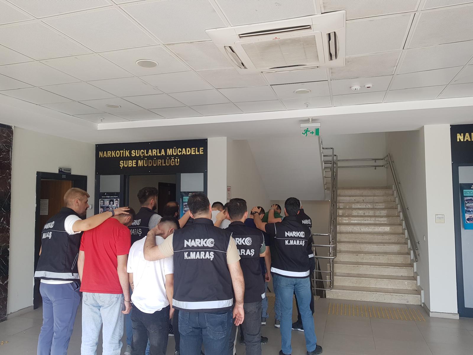 Narkotik Suçlarla Mücadele Şube Müdürlüğü görevlilerince Kahramanmaraş Cumhuriyet Başsavcılığı koordinesinde
