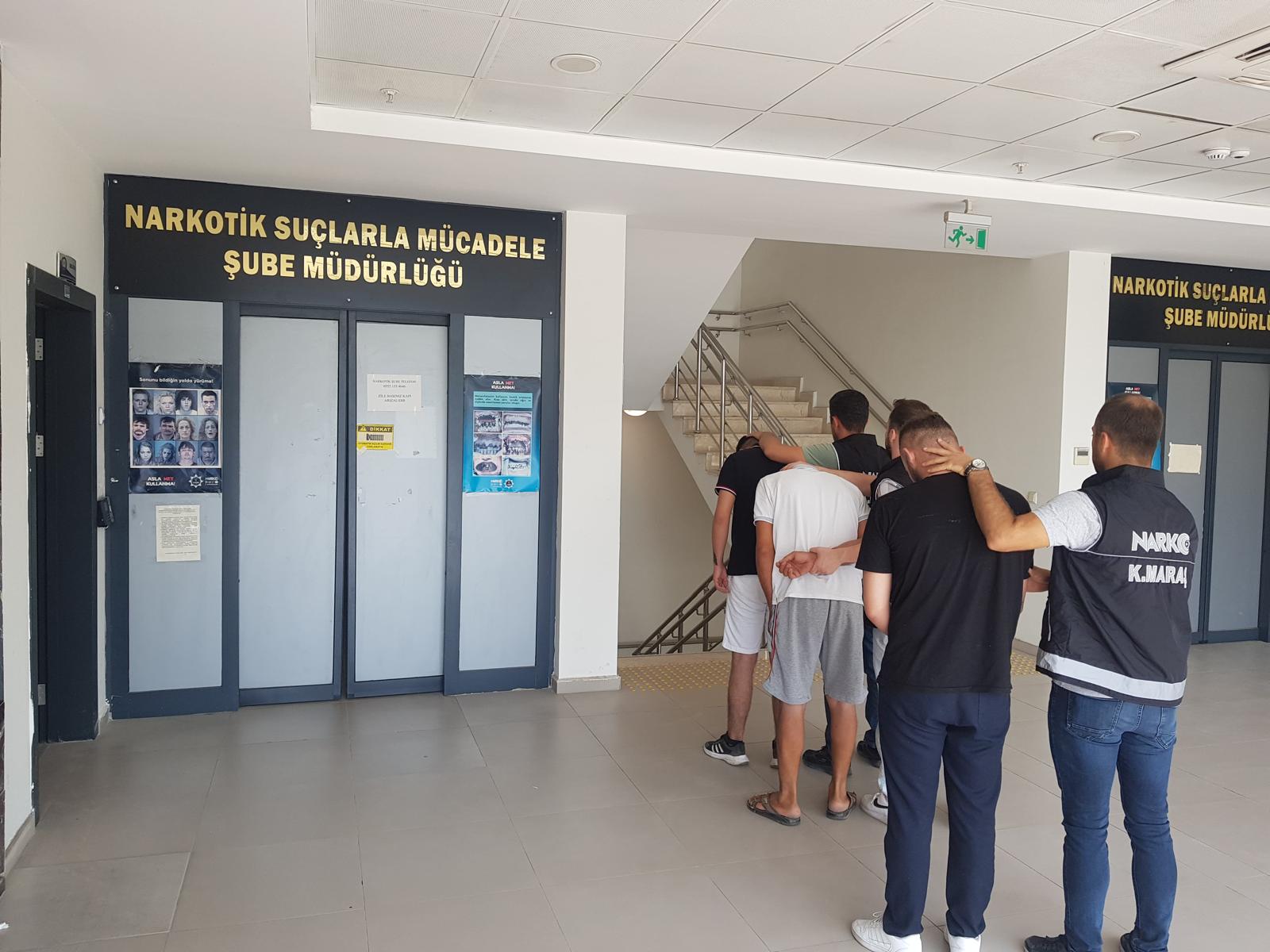 Narkotik Suçlarla Mücadele Şube Müdürlüğü görevlilerince Kahramanmaraş Cumhuriyet Başsavcılığı koordinesinde