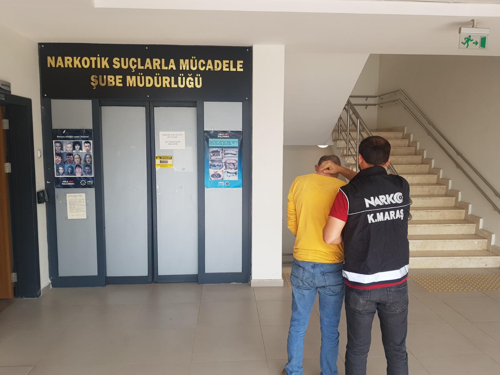 Narkotik Suçlarla Mücadele Şube Müdürlüğü görevlilerince K.Maraş Cumhuriyet Başsavcılığı koordinesinde
