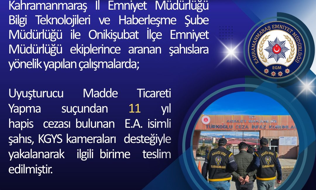 Kahramanmaraş İl Emniyet Müdürlüğü Narkotik Suçlarla Mücadele Birimi İşgüzar Değil.
