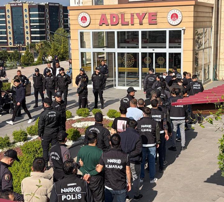 Kahramanmaraş merkezli, İstanbul, Gaziantep, Antalya ve Tekirdağ'da eş zamanlı yapılan